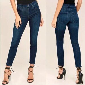 Agolde X Talula Sky High Skinny High Waisted Blue Jeans 24